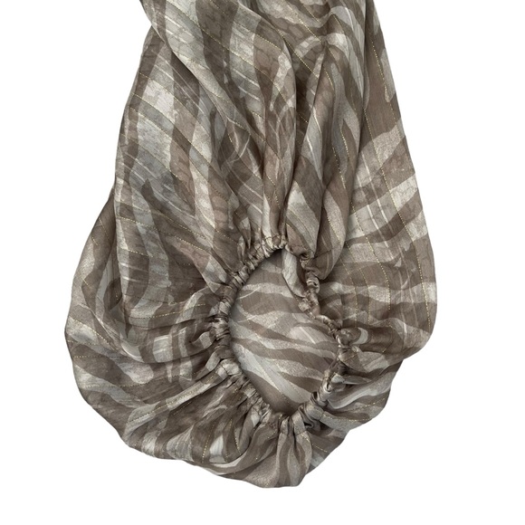 Tyche Long Sleeve Taupe Top NWT Bubble Sleeve T-6834 - Picture 2 of 7